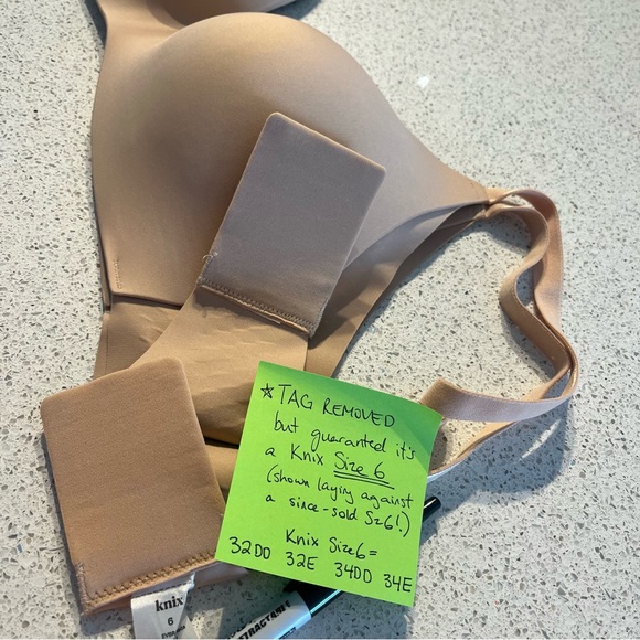 Knix Sz 6 WingWoman Contour Bra in Nude 32DD 32E 34DD 34E - Picture 11 of 16